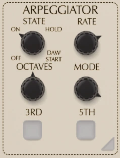 Oberheim SEM arp section screenshot