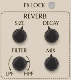 Oberheim SEM reverb section screenshot