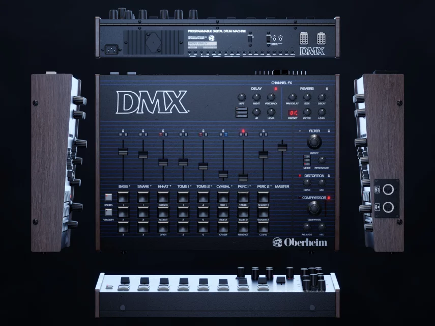 Oberheim DMX 3d render