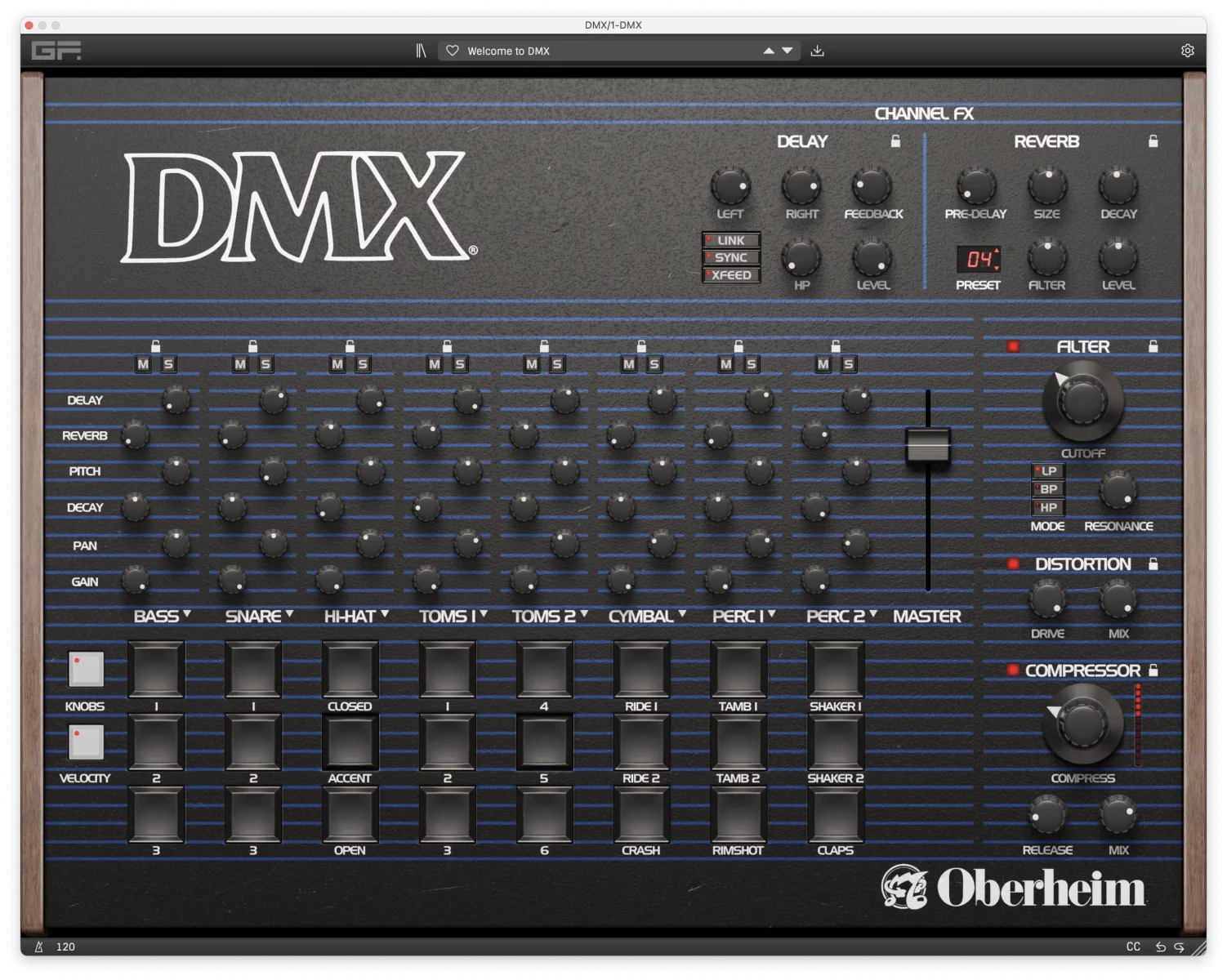 Oberheim DMX Knobs screenshot